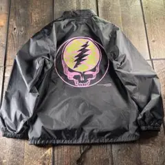 古着　美品　グレイトフル・デッド　ナイロンジャケット　コーチジャケット　黒　M