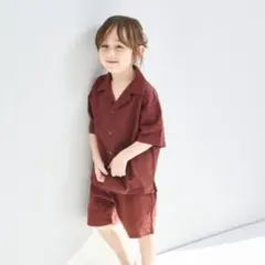 ペアマノン　開襟シャツ　セットアップ　150