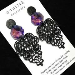《№334》 ブラック×ブラック×スワロピアス