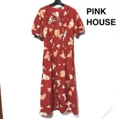 ピンクハウス くま ワンピース/PINK HOUSE ベア リボン フリル 汚れ