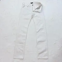 【美品】バーバリーブラックレーベル デニムパンツ ホース ノバチェック ホワイト