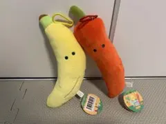 つぶらなひとみ　バナナと唐辛子のぬいぐるみセット