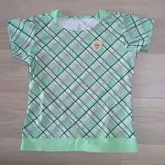 Prince チェック柄 Tシャツ グリーン