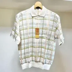新品☆DAKS ポロシャツ半袖 ベージュ M ロゴ入り 未使用 GOLF 高品質
