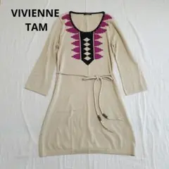 美品 VIVIENNE TAM ニット チュニック ワンピース