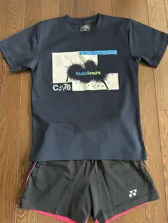 black knight Tシャツとヨネックスショートパンツセット