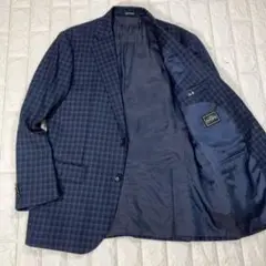 【極美品】SAVILE ROW テーラードジャケット　ドーメル社　チェック