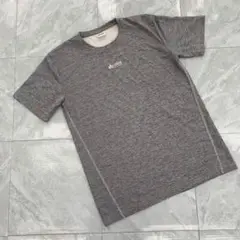 ロゴス アクティブTシャツ グレー 吸汗速乾 軽量 通気性 サイズM