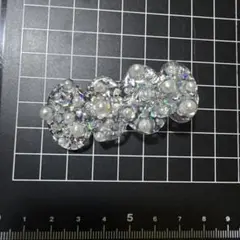 パールクリスタル　レジンヘアクリップ