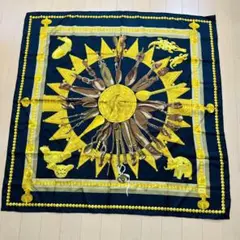 【希少】HERMES 大判スカーフ 88cm 100%シルク エルメス 美品