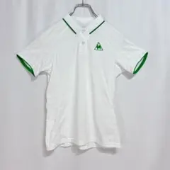 未使用級 le coq sportif ゴルフ 速乾 ポロシャツ 半袖 ホワイト