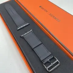 HERMES アップルウォッチ レザーベルト 黒 Apple Watch