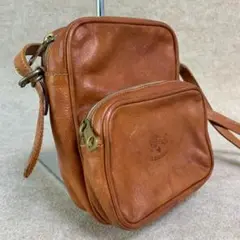 122-CJH IL BISONTE イルビゾンテ ブラウン ショルダーバッグ