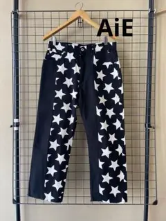 美品25ss AiE エーアイイー Krazy Pants 星柄パンツBEAMS