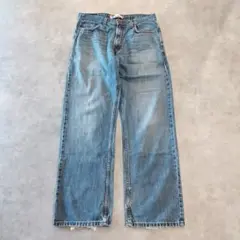 リーバイス569 Levis W34 ブルーデニム 青 ヒゲ 古着 15588