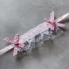 237 ぬいぐるみ用 ヘッドドレス 10cmぬい ピンク ハート オーロラ
