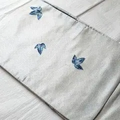 【美品】袷　着物　鹿の子　青海波