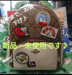 COACH X PEANUTS シグネチャー スヌーピー バックパック