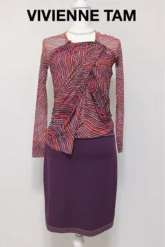 希少 極美品【Vivienne TAM】クロスデザイン ドレス