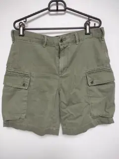 GAP ミリタリー　ハーフパンツ　カーゴ　ショーツ　ヘリンボーン