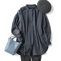 【新品】so close サイネックスフック釦使いロングシャツ オーバーサイズ