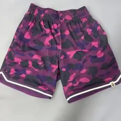 [大人気]　アベイシングエイプ　バスケットパンツ　メッシュ　カモ柄　総柄　大猿 大人気] アベイシングエイプ バスケットパンツ メッシュ カモ柄