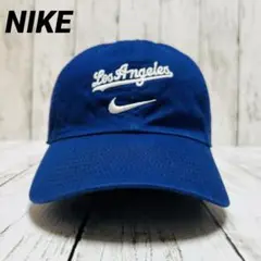 NIKE ナイキ ロサンゼルス・ドジャース キャップ スウッシュ刺繍 ブルー