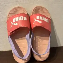 20センチ　PUMA キッズサンダル ピンク/ラベンダー