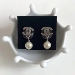 CHANEL ピアス シルバー/パール