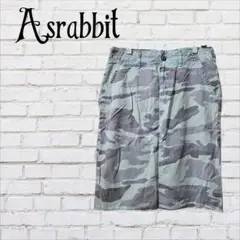 ◆Asrabbit　エーズラビット　迷彩柄　デニム風スカート　膝丈スカート