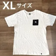 DC ✨ホワイト ✨Tシャツ ポケット付き　サイズXL