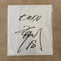 オリックスバファローズ 岸田譲 直筆サイン色紙