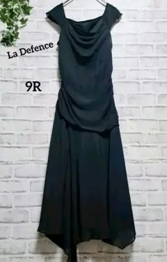 【La Defence】美品フォーマルドレス ノースリーブ ロンクワンピース M