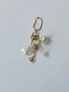 ハンドメイド パール イヤーカフ