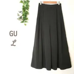 GU ジーユー♡L♡イージースカンツ ガウチョパンツ 黒