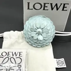 売切り⭐️ロエベ スタッドフラワー（カーフ) ソフトピンク レザー チャーム LOEWE - ロエベ スタッド フラワー バック チャーム カーフ