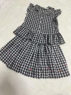 ボンポワン☆ノースリーブトップス&スカート　セット　8A☆