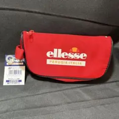 【新品未使用タグ付き】ellesse ナイロンペンケース レッド