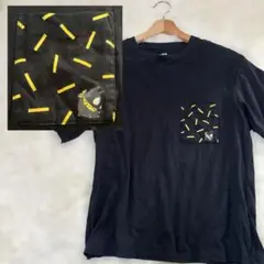 ✨ユニクロ UT Tシャツ ワンポイント ブラック 半袖 M