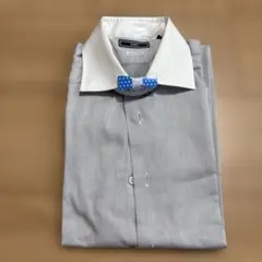 SHIPS クレリックグレー シャツ