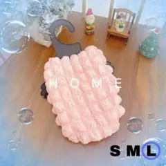 L ピンク 犬服 ドッグウェア ペット シンプル もこもこ