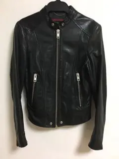 DIESEL レザー ライダース シングル ジャケット ディーゼル XSサイズ