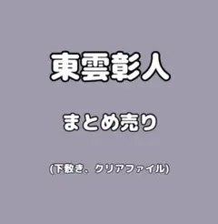 プロセカ　東雲彰人　まとめ売り(下敷き、クリアファイル)