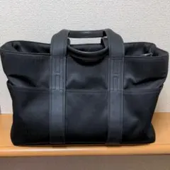 美品【HERMES アカプルコ HERMESトートバッグ ナイロンレザーブラック