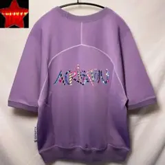 【A(LeFRUDE)E】アレフルード tシャツ カットソー 紫 半袖シャツ M
