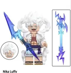 新品　ワンピース　モンキー・D・ルフィ　レゴ互換　ミニフィグ