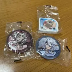 【新品】くら寿司ビッくらポン！鬼滅の刃缶バッジ 　:童磨 天元 消しゴム:伊之助