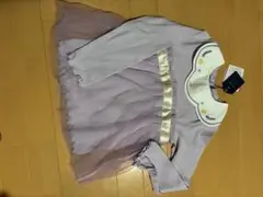 ラベンダー 長袖 ワンピース 110cm ラプンツェル