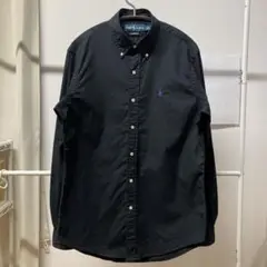 【美品】Ralph Lauren ブラック カスタムフィットシャツ M