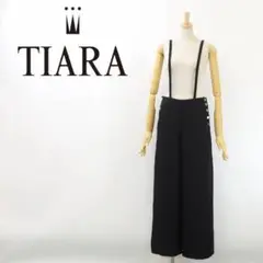 B6988■美品■ティアラ サスペンダー付 ワイド セーラー パンツ 3